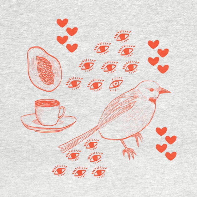 Coffee Bird by Brie